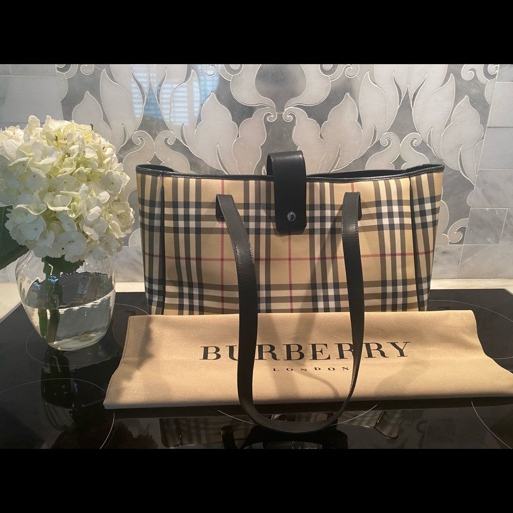 Burberry tote/diaper bag